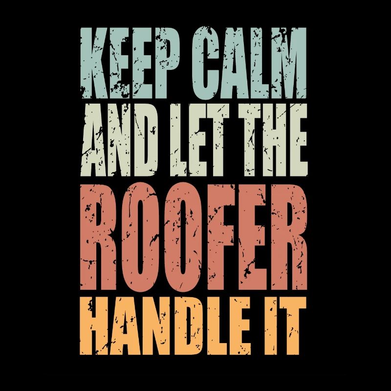 Keep Calm Roofer Saying Roofer Gift