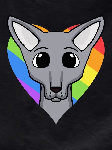 LGBT Cat Sphynx Rainbow