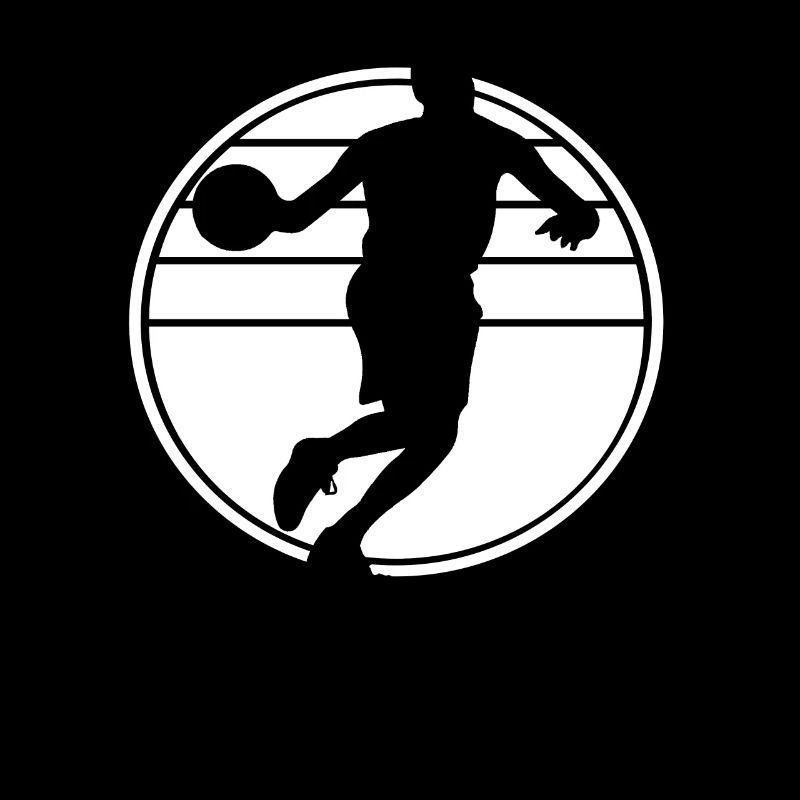 Basketteur Basketball Sunset Design rétro