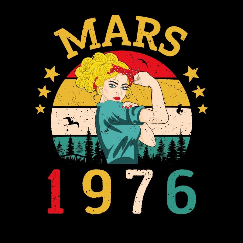 Mars 1976 Anniversaire Idée Cadeau Vintage 1976