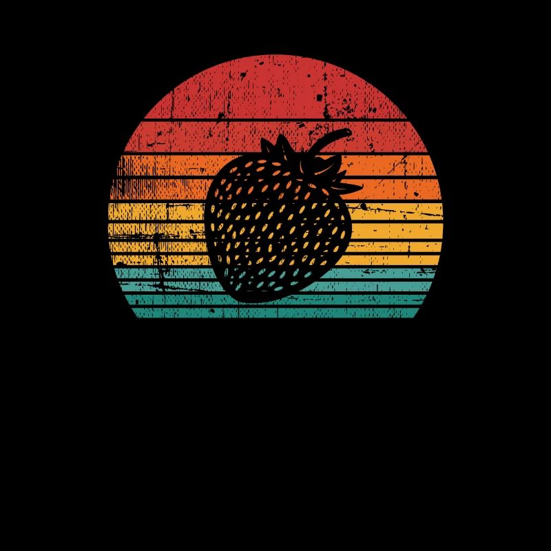 Strawberry Fruit Lover Retro Healthy Idée cadeau