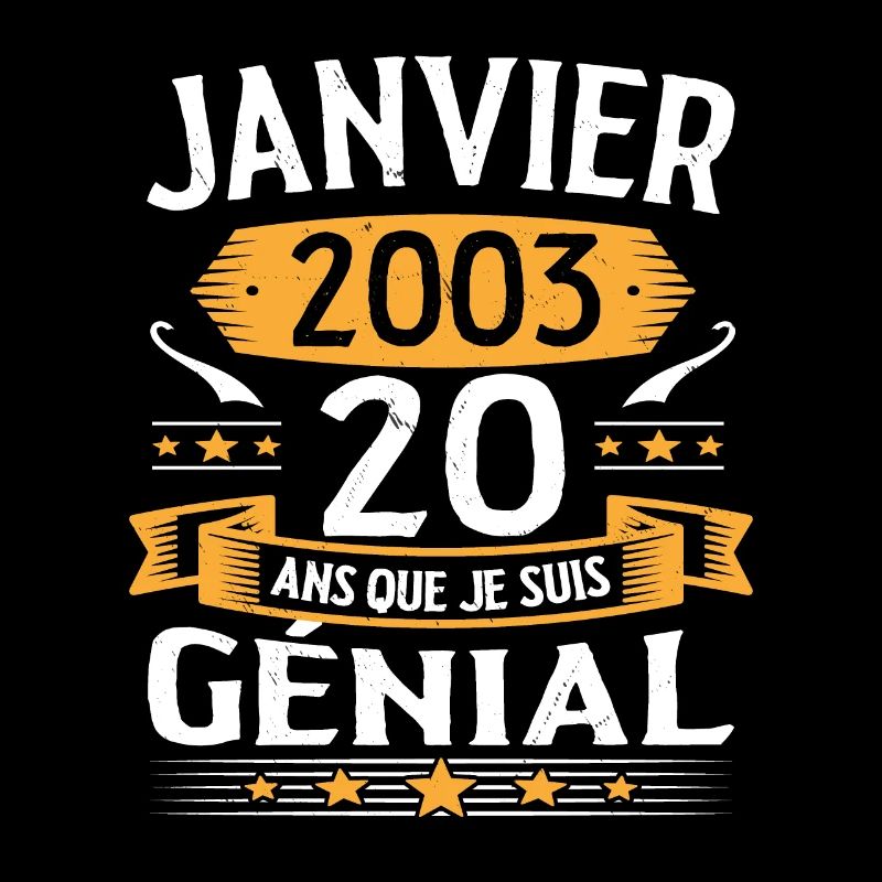 Janvier 2003 20 Ans Anniversaire Vintage Cadeau
