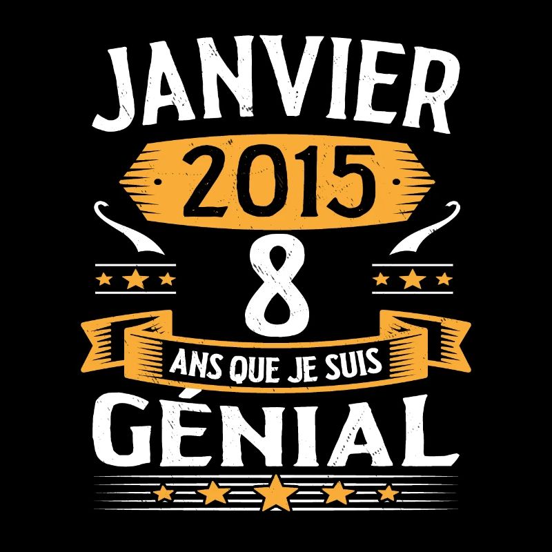 Janvier 2015 8 Ans Anniversaire Vintage Cadeau