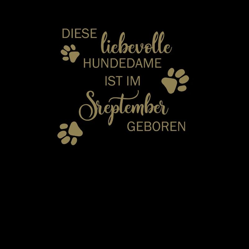 Liebevolle Hundedame September Geburtsmonat