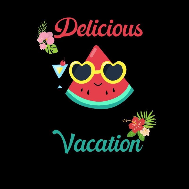 Drôle de fruit pastèque délicieux plaisir de vacances