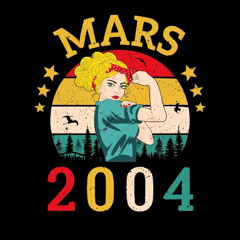 Mars 2004 Anniversaire Idée Cadeau Vintage 2004