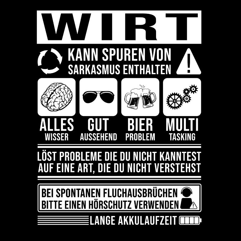 Wirt Spruch lustig