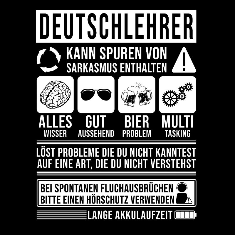 Deutschlehrer Spruch lustig