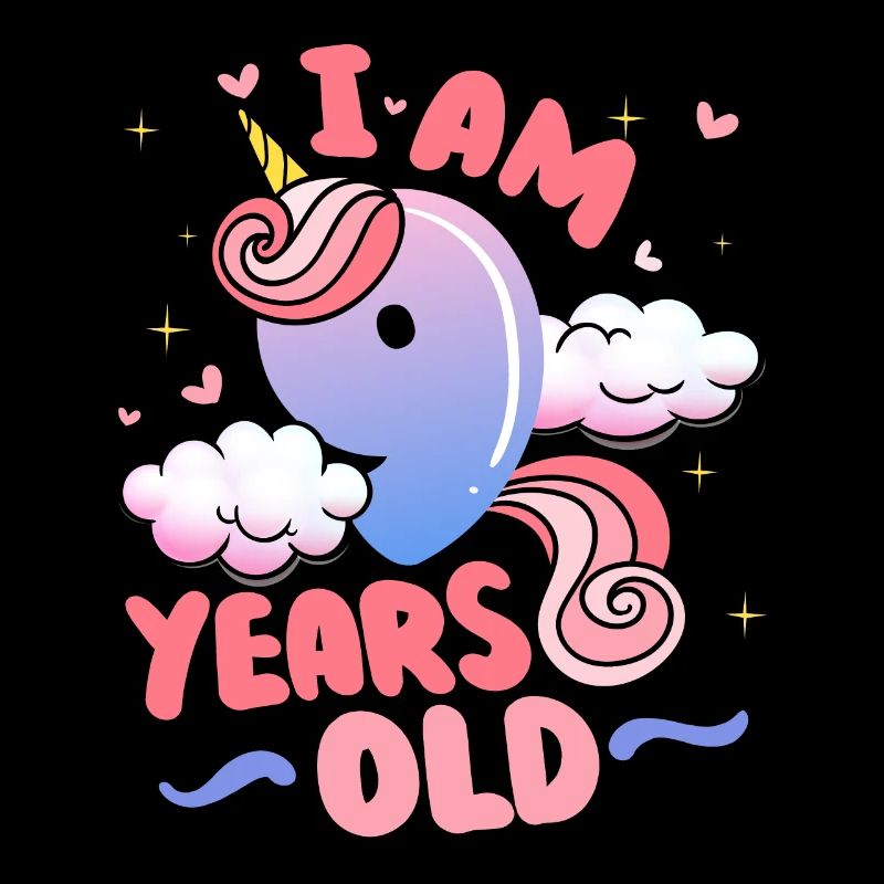 I am 9 years old | Unicorn theme | 9.