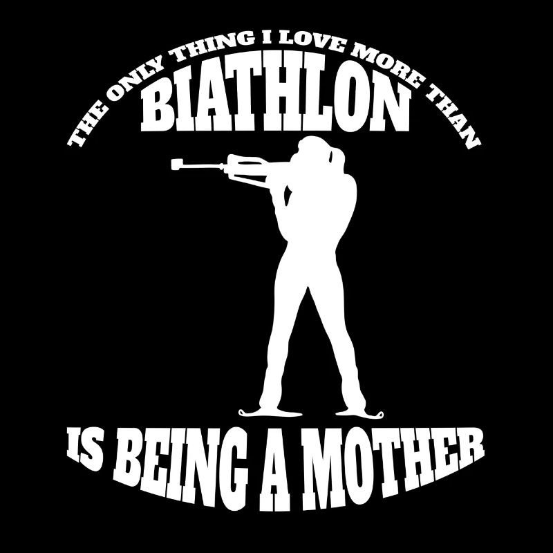 Biathlon Mom Skifahrer Mutter Biathlet Wintersport