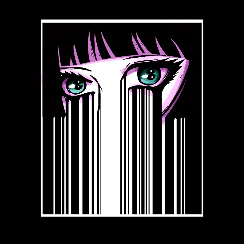 Anime Augen Japan Strichcode