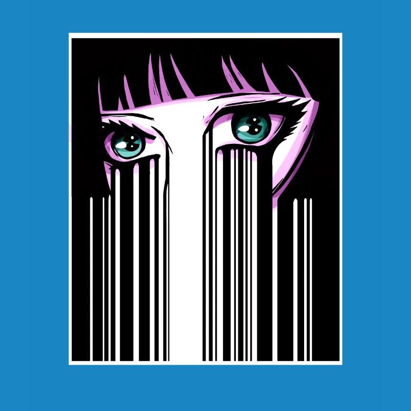Anime Augen Japan Strichcode