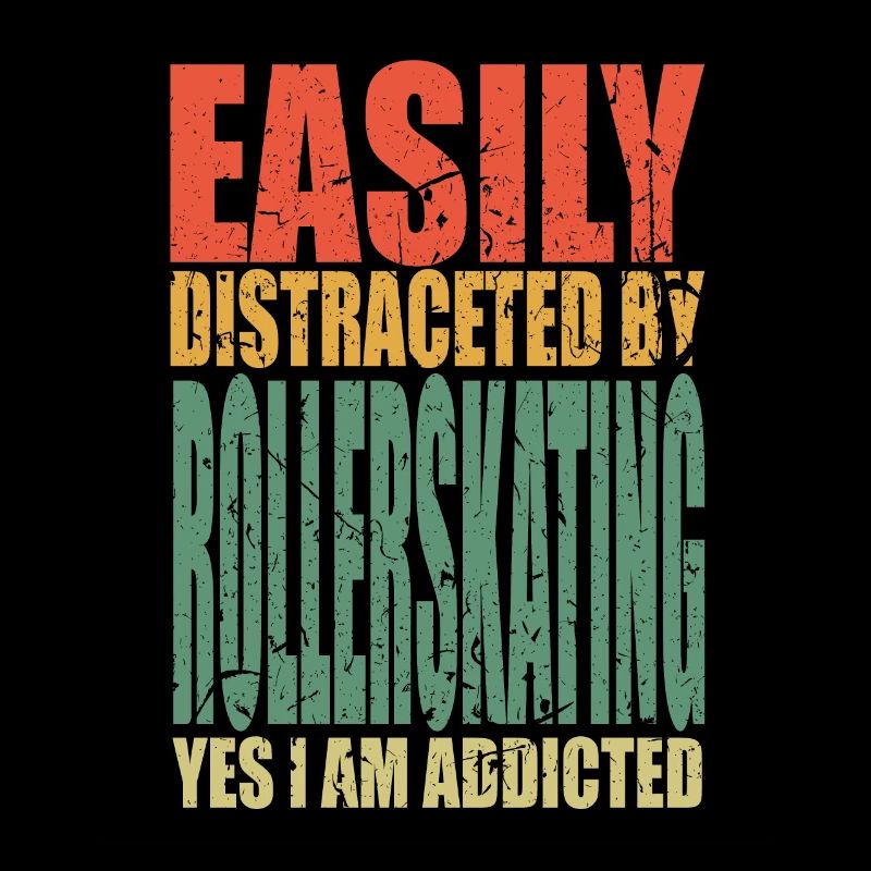 Roller en disant drôle