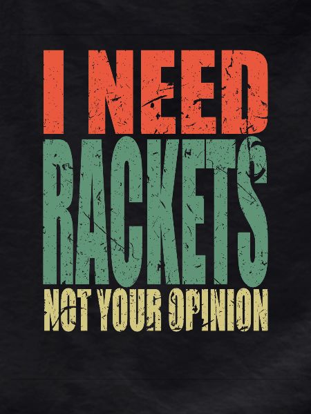 Racket's saying funny
