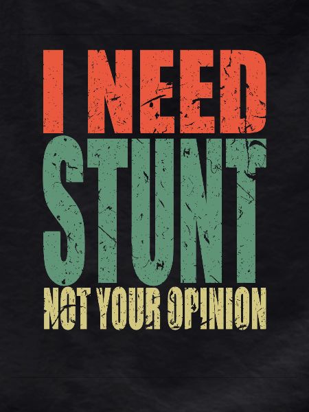 Stunt saying funny
