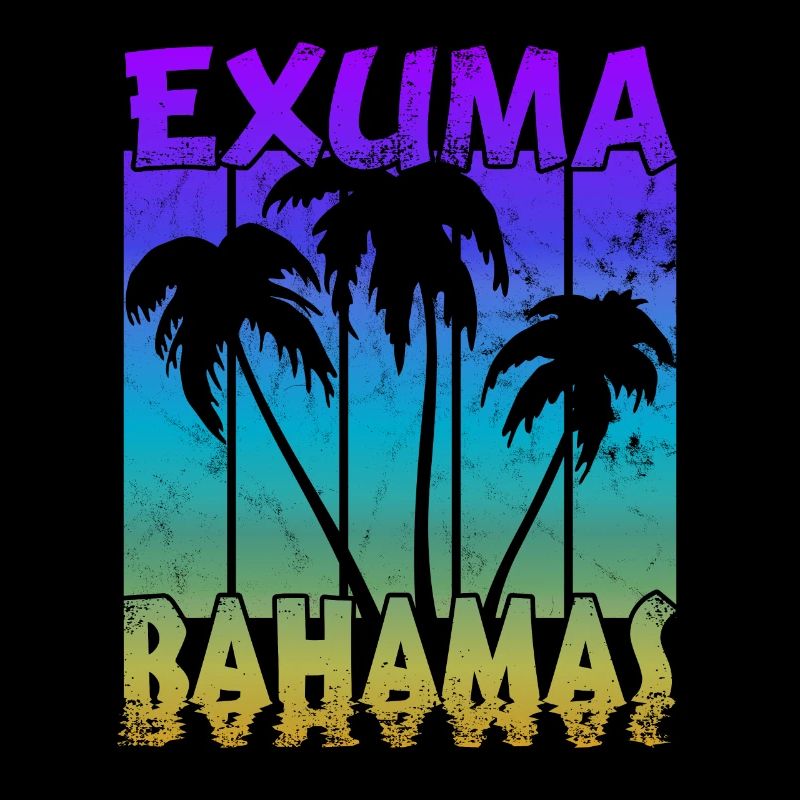 Vintage Exuma Bahamas Sunset