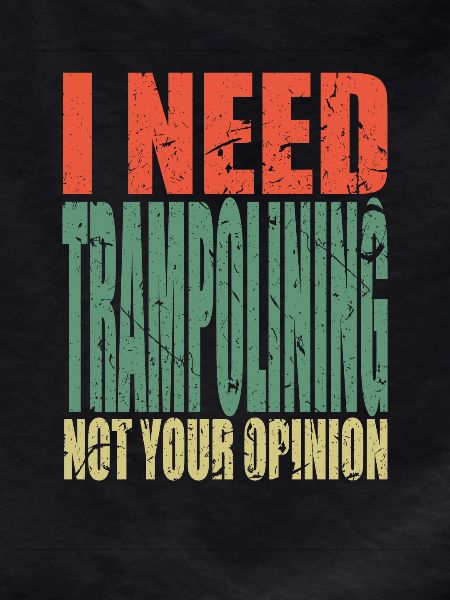 Trampolining saying funny