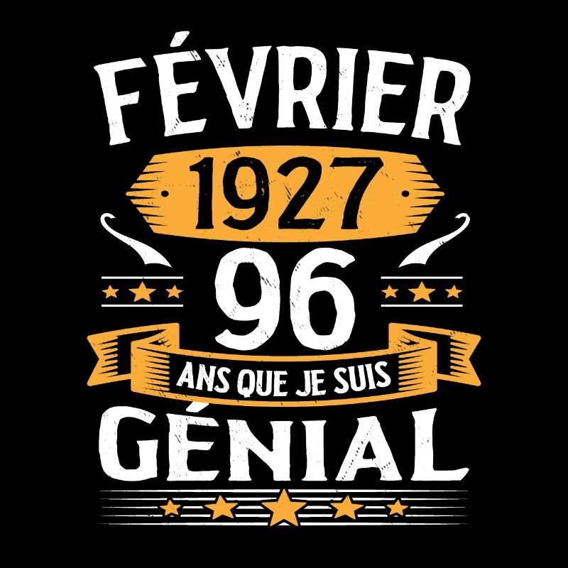 Février 1927 96 Ans Anniversaire Vintage Cadeau