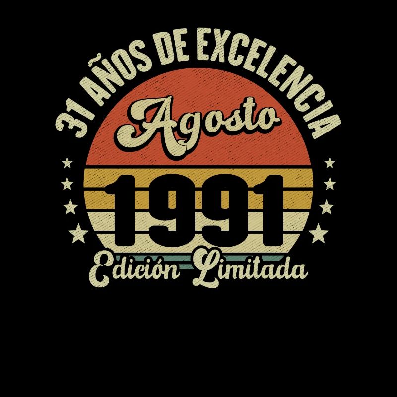 31 Ans Anniversaire Vintage Né(e) en Août 1991