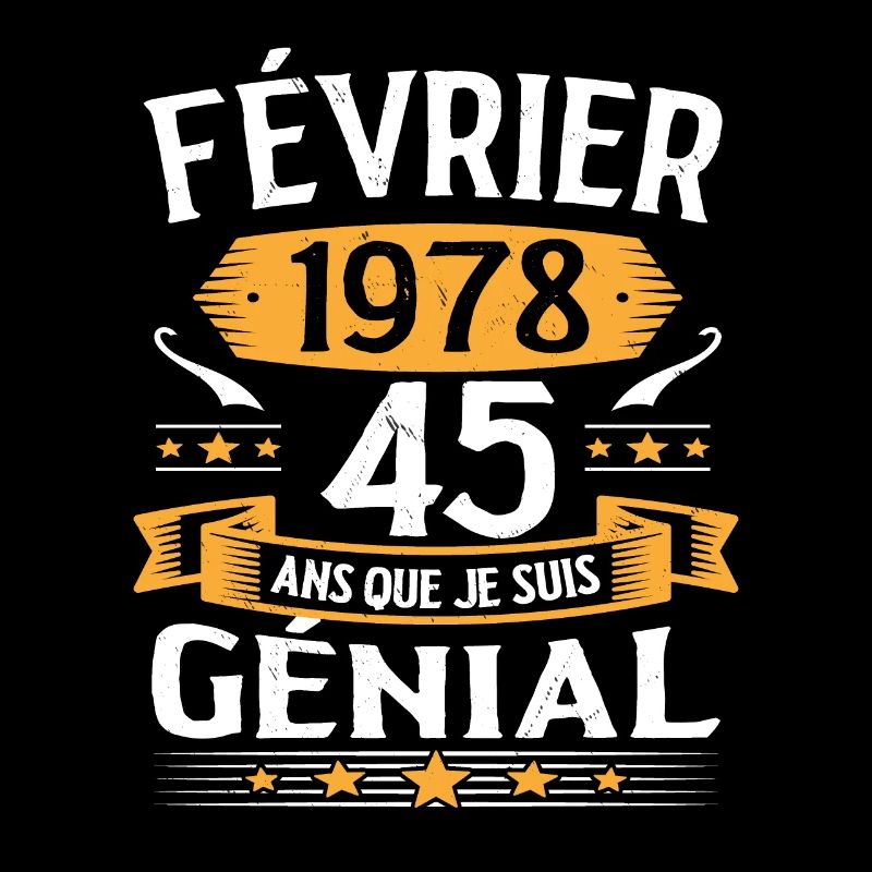 Février 1978 45 Ans Anniversaire Vintage Cadeau