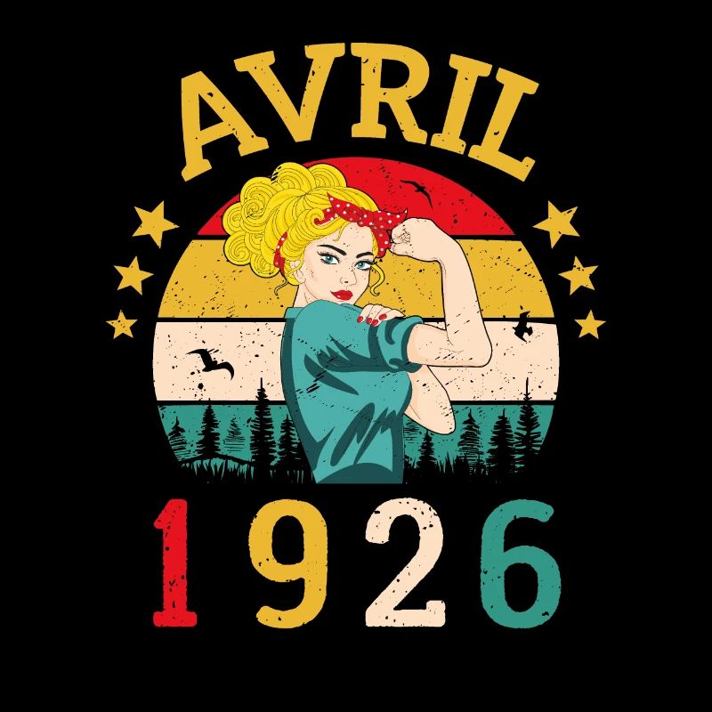 Avril 1926 Anniversaire Idée Cadeau Vintage 1926