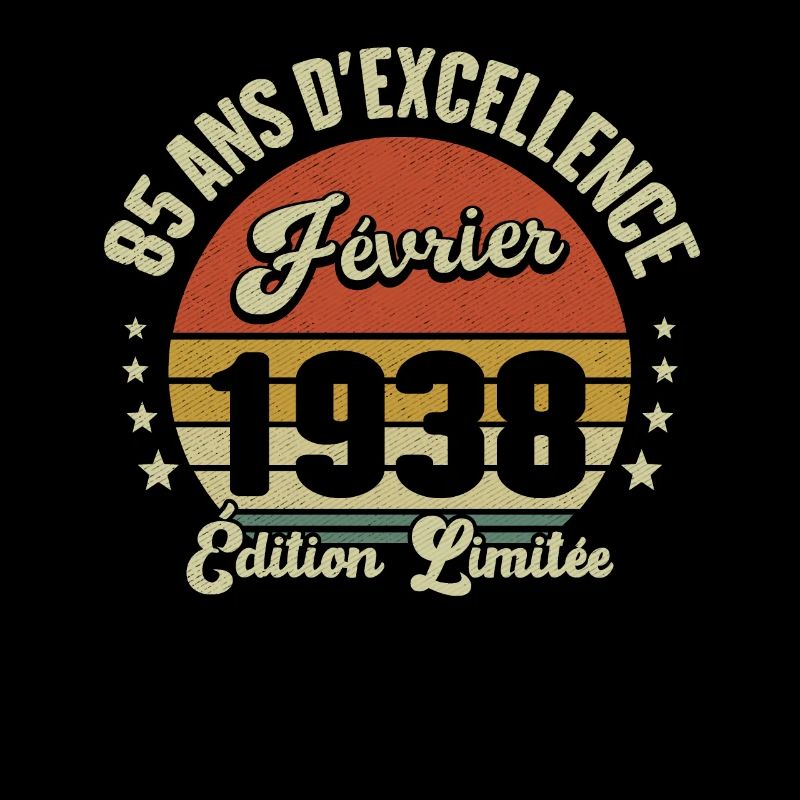 Février 1938 85 Anniversaire Vintage Idée Cadeau