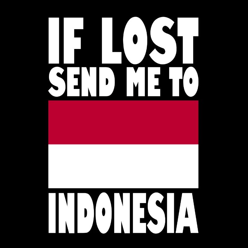 Indonesien Flagge Spruch