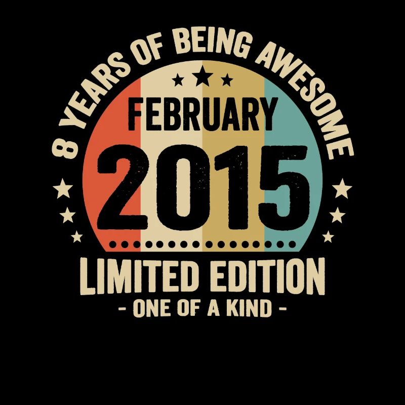 8 Jahre Awesome seit Februar 2015 Geschenk