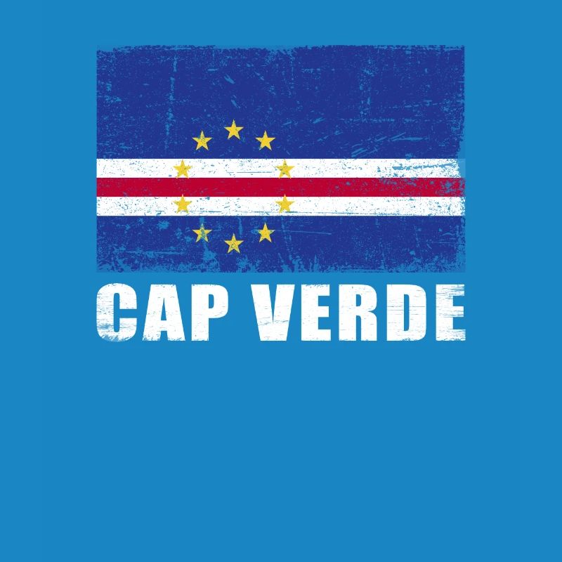 Drapeau du Cap-Vert Grunge Drapeau du Cap-Vert