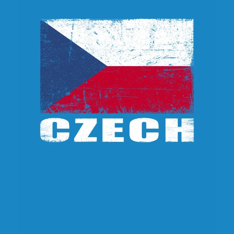 Drapeau de la République tchèque Grunge Drapeau tchèque