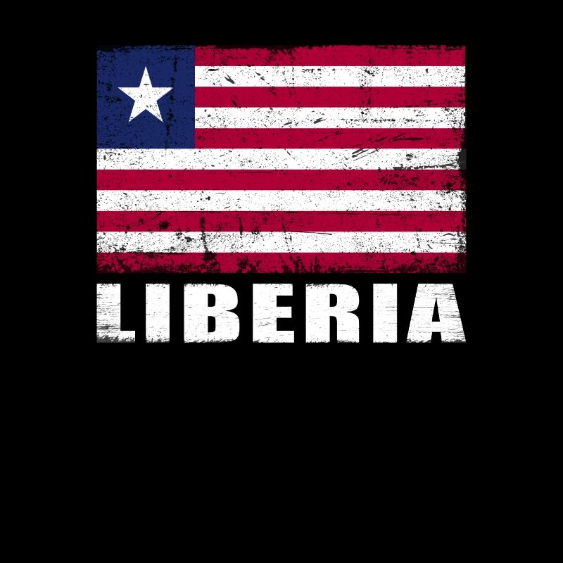 Drapeau du Libéria Grunge Drapeau du Libéria
