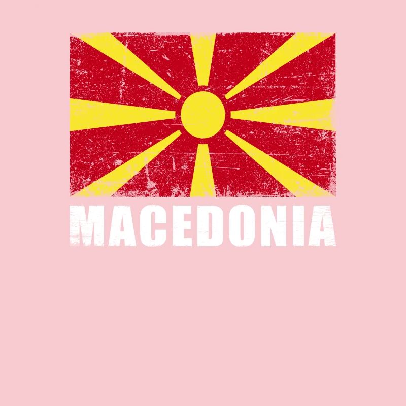 Drapeau de la Macédoine Grunge Drapeau de la Macédoine