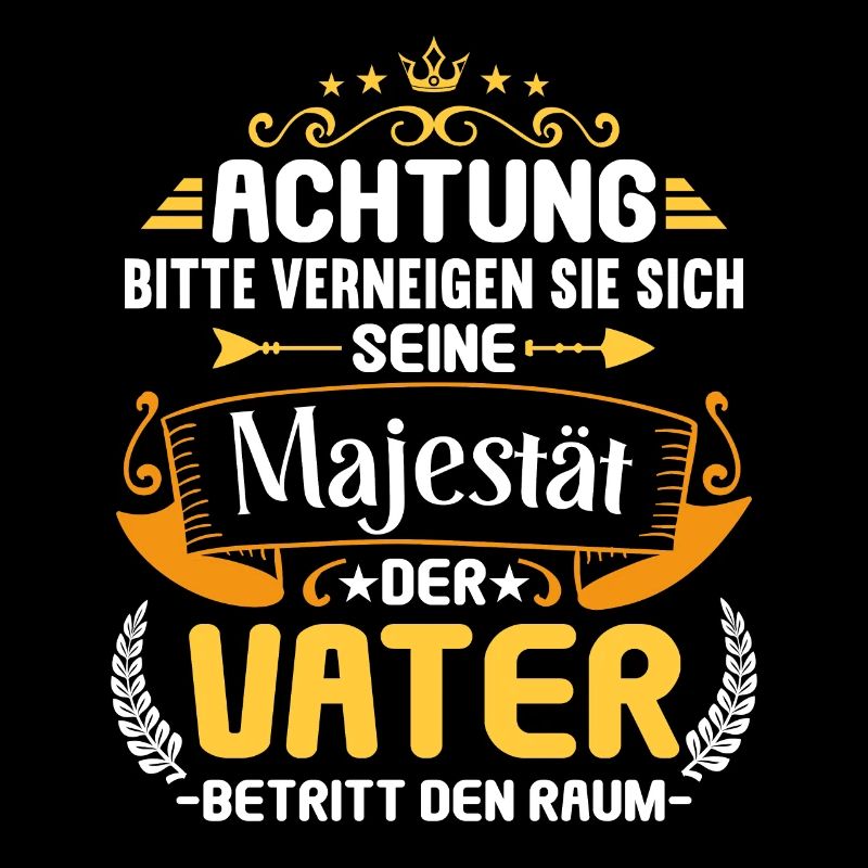 Bitte verneigen Vater betritt Raum Papa Papi Väter