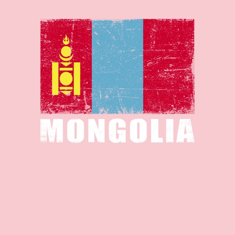 Mongolia Flag Grunge Mongolia Flag