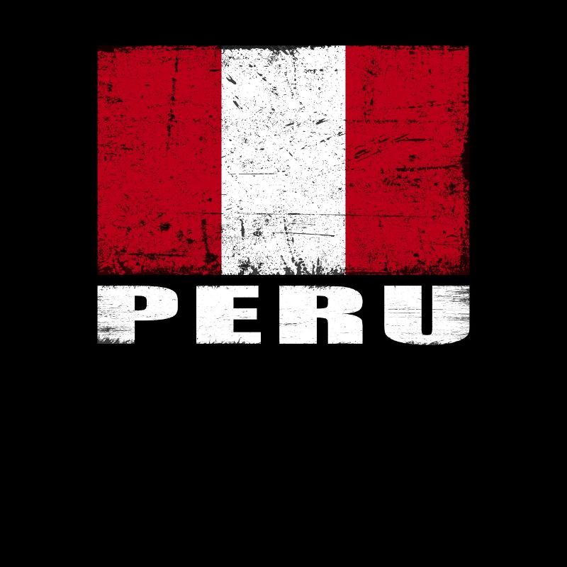 Drapeau du Pérou Grunge Drapeau du Pérou