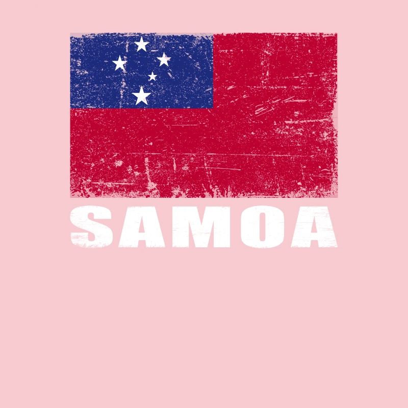 Drapeau samoa Grunge Drapeau samoa