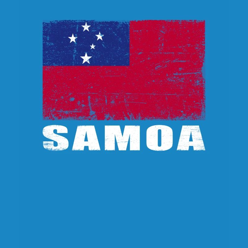Drapeau samoa Grunge Drapeau samoa