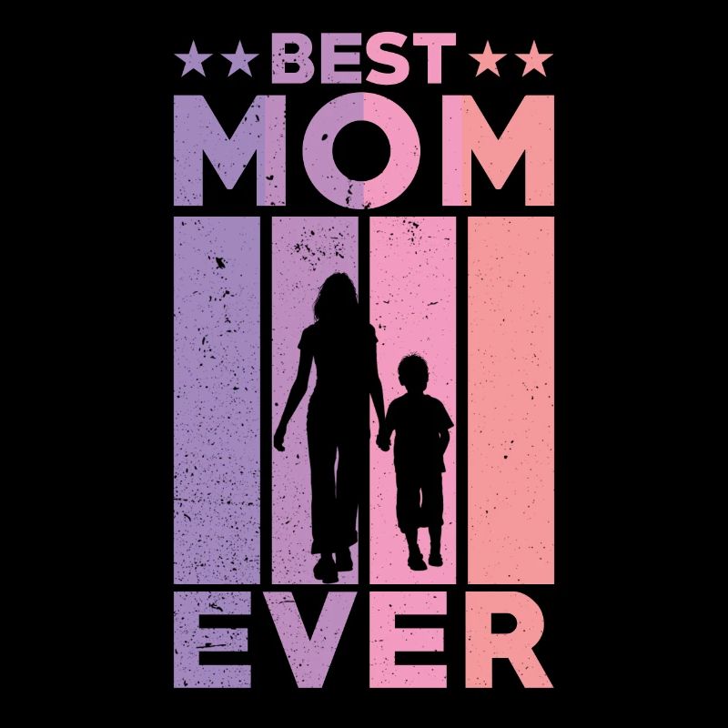 Beste Mutter Aller Zeiten Retro One Kid Beste