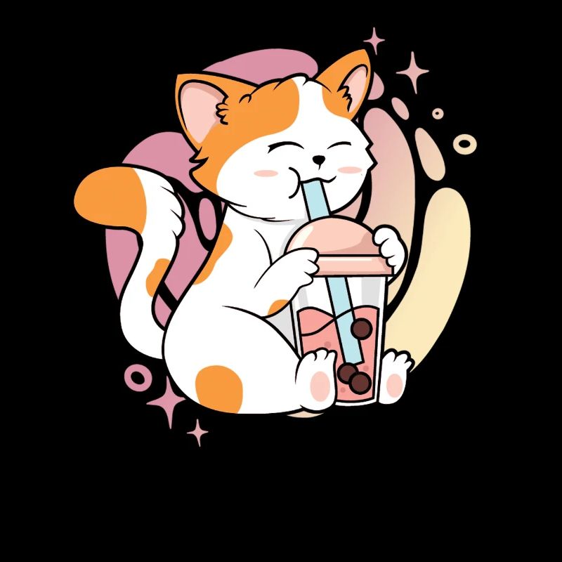 Kawaii Katze Bubble Tea Boba Tea Katze