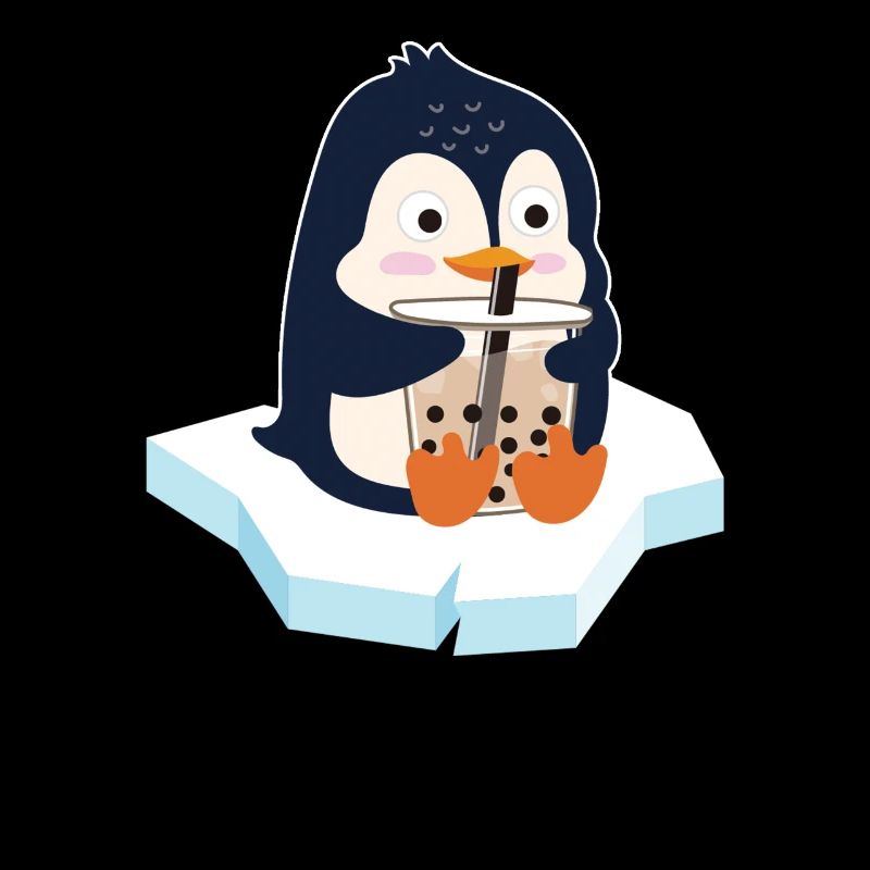 Kawaii Penguin Bubble Tea Boba Tea Penguin
