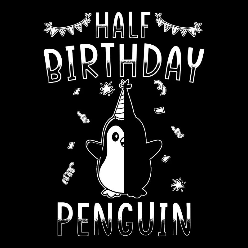 Demi-année 6 mois Anniversaire Pingouin