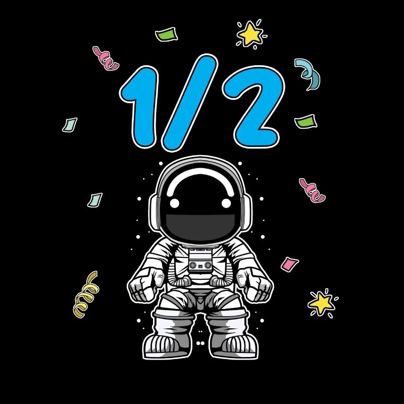 Demi-année 6 mois anniversaire astronaute
