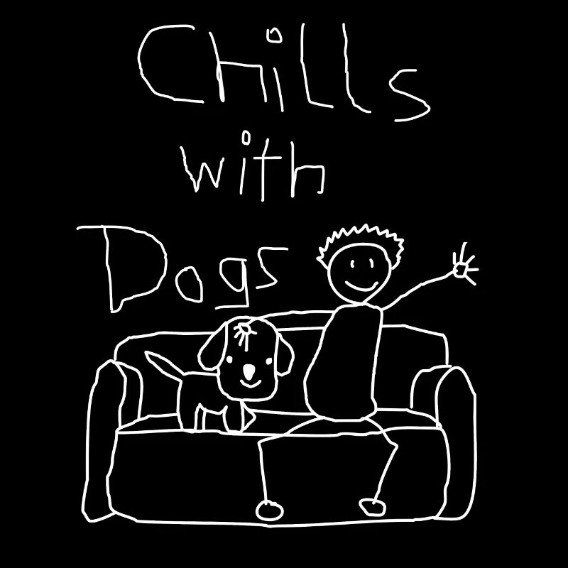 Celui avec le chien refroidit chien propriétaire de chien chien