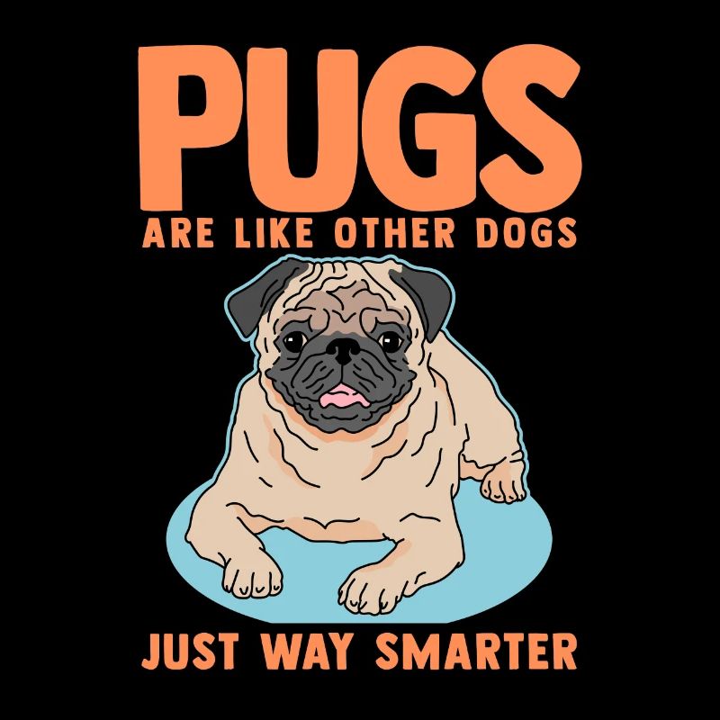 Mops Hunde | Hundebesitzer Hundehalter Geschenk