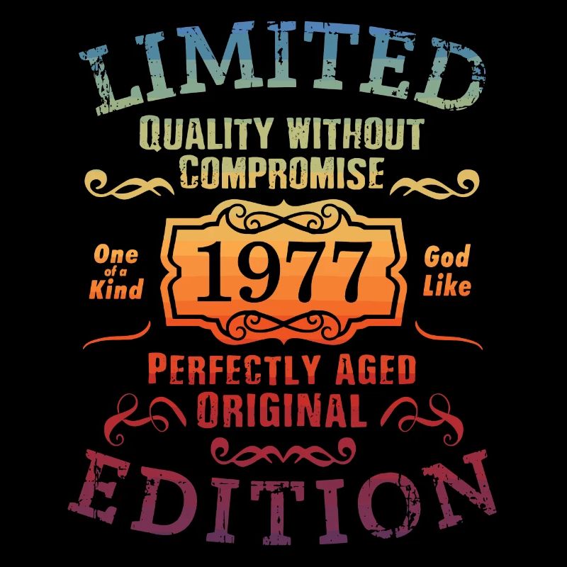 Geburtstag 1977 Limited Edition Geschenk Used Cool