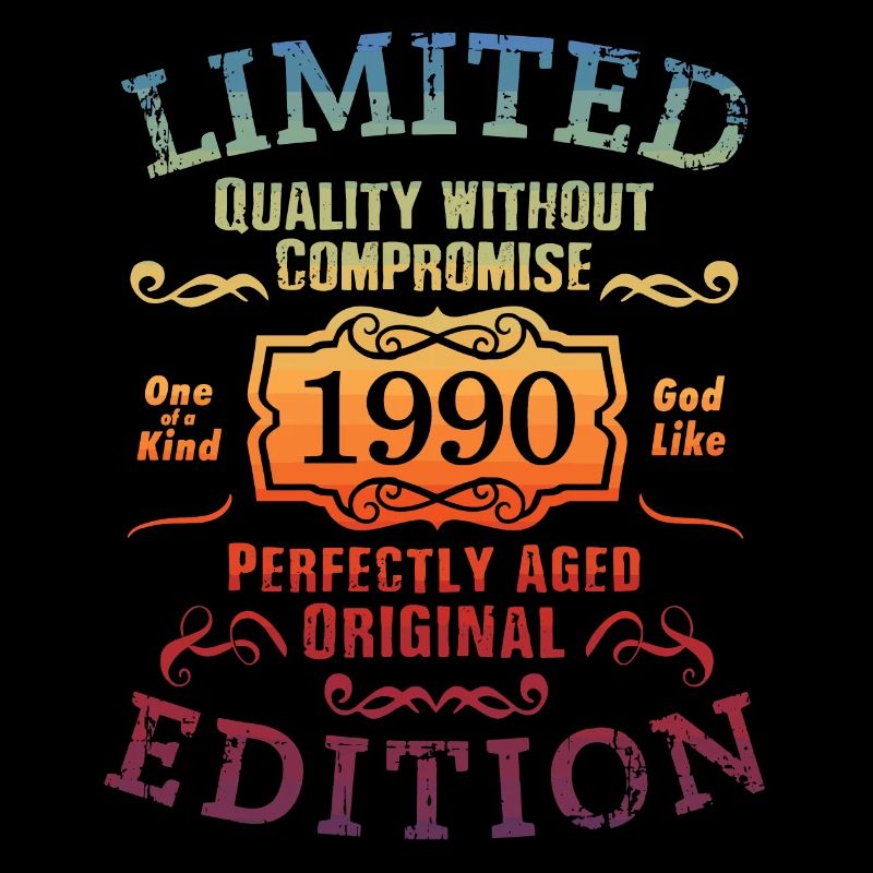 Geburtstag 1990 Limited Edition Geschenk Used Cool