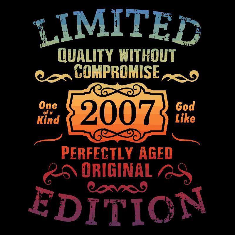 Anniversaire 2007 Édition Limitée Cadeau Occasion Cool