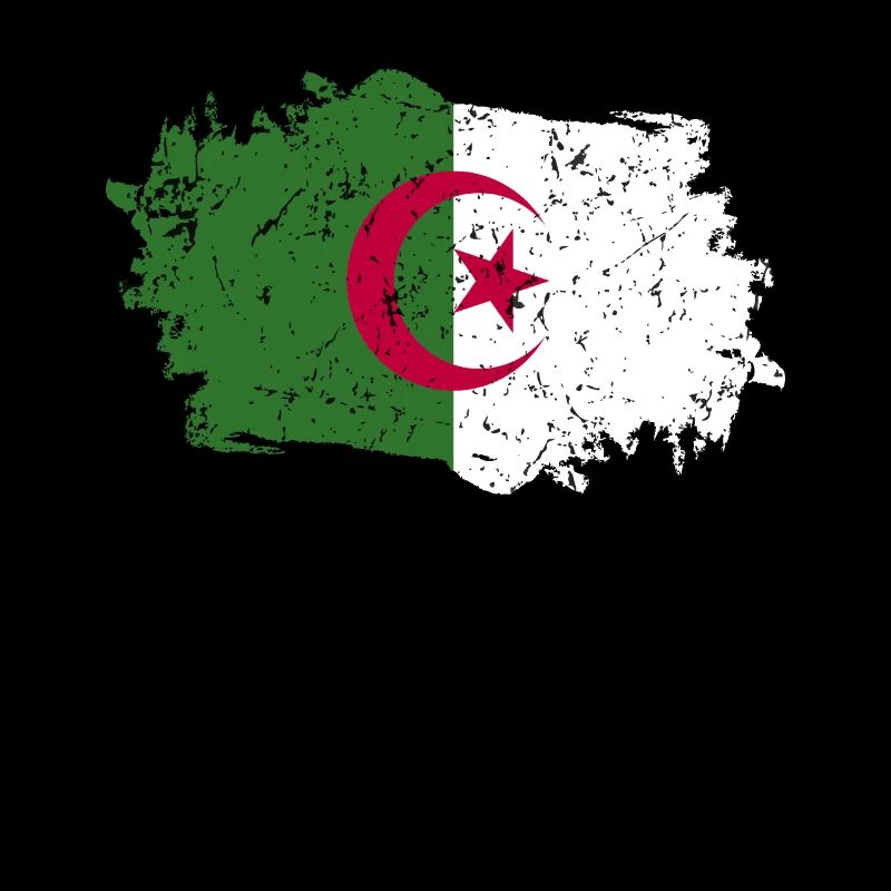 Drapeau algérien Grunge Drapeau algérien