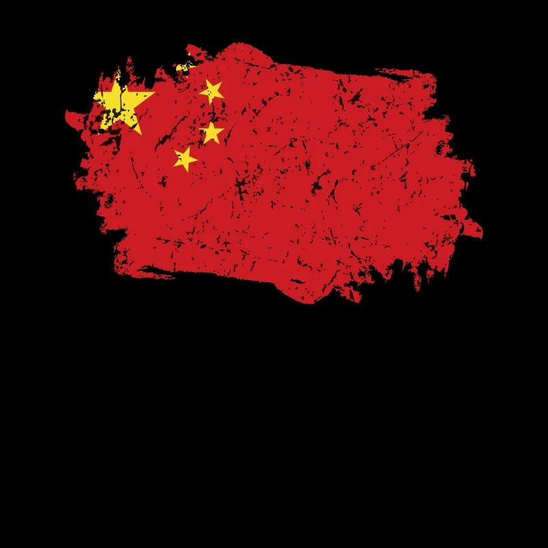 Drapeau de Chine Grunge Drapeau de Chine