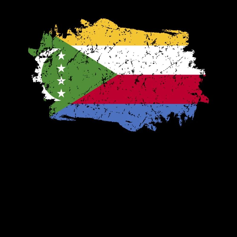Drapeau des Comores Grunge Drapeau des Comores